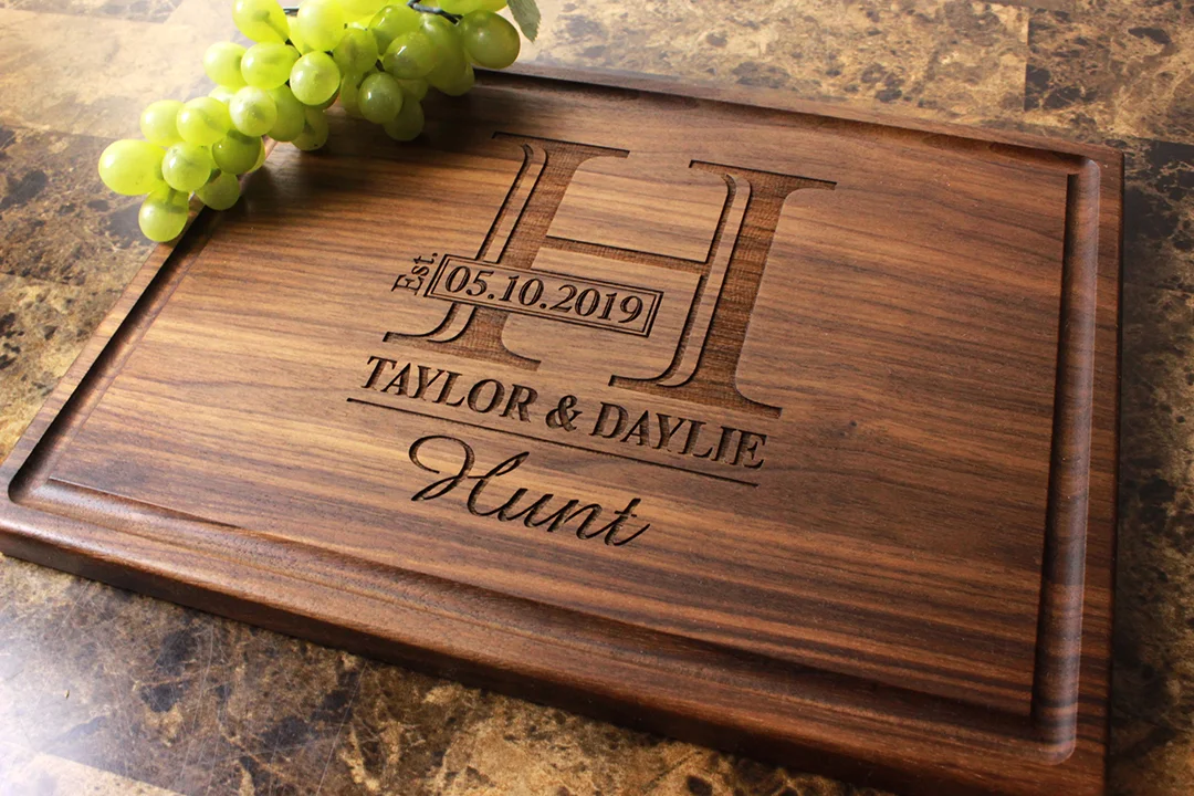 Classic Couples Monogram Design #003 - Board