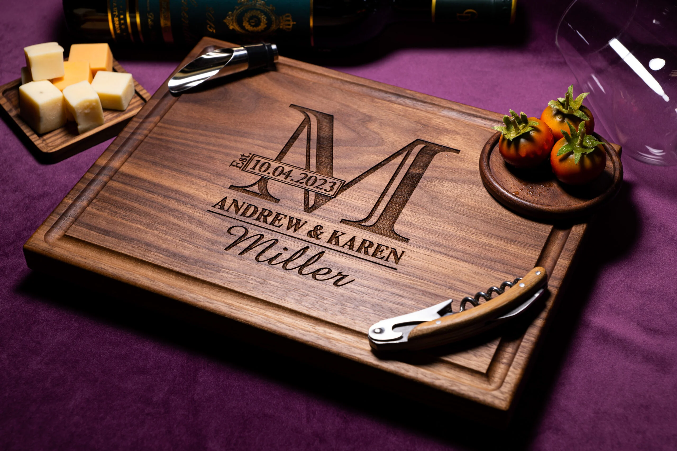 Classic Couples Monogram Design #003 - Board