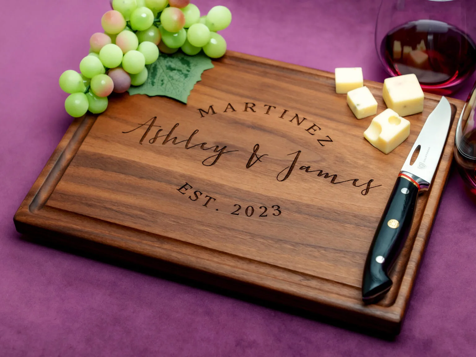 gift for newlyweds or anniversary celebration add personal touch with custom charcuterie board