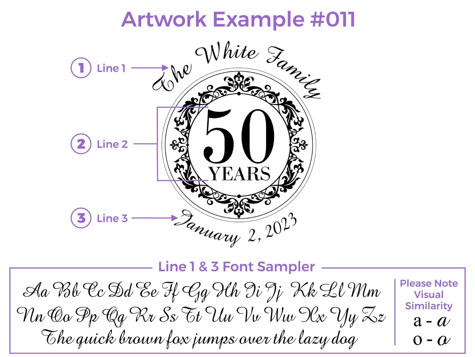 Elegant Anniversary Design #011 - Block