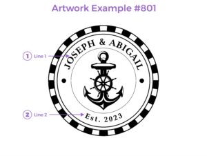 Round Nautical Design #801 - Block