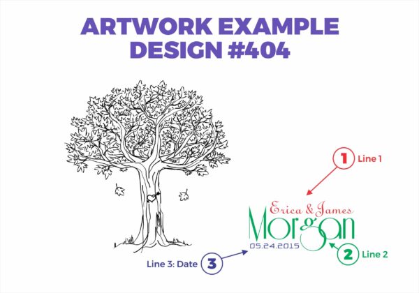 Couples Tree Design #404 - Board