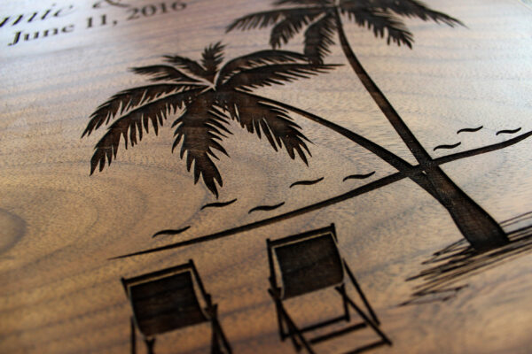 Palm Trees and Beach Design #409 - Sign