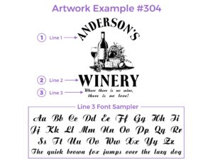 Winery with Name Design #304 - Sign