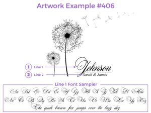 Artistic Dandelion Design #406 - Board