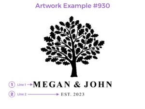 Last Name Tree Design #930 - Board