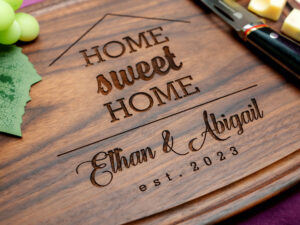 realtor first home buyer custom gift for family engraved on cutting board