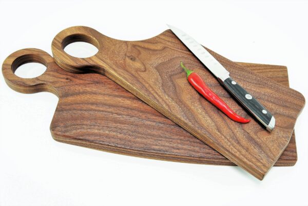 2 piece His and Hers WALNUT Charcuterie cheese board set