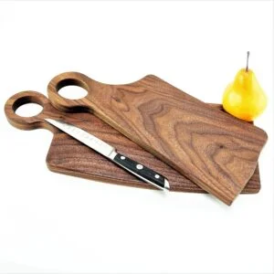 2 piece His and Hers WALNUT Charcuterie cheese board set