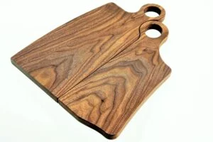 2 piece His and Hers WALNUT Charcuterie cheese board set