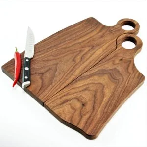 2 piece His and Hers WALNUT Charcuterie cheese board set