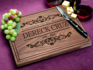 Congratulations on your retirement cutting board