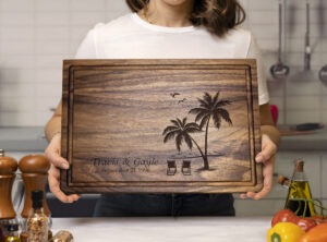 engraved chopping block corporate gift for retirement