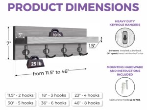 Dimensions of Coat Rack Hanger