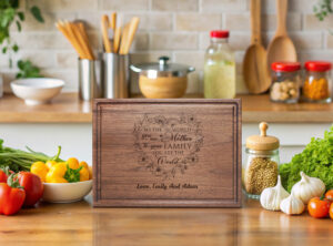 To the world you are a mother to your family you are the world designed engraved on cutting board