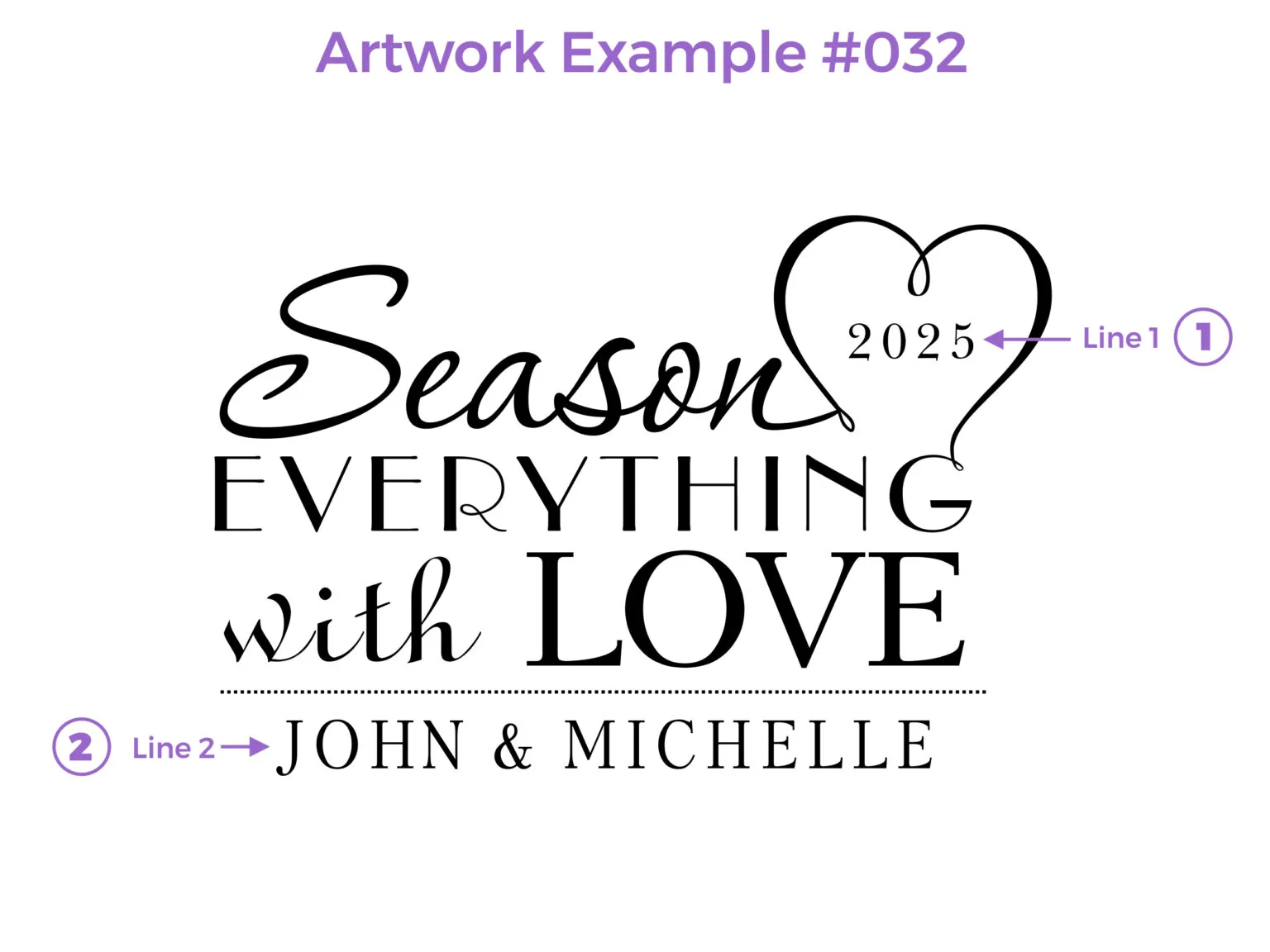 Season Everything With Love Couple Design #032 - Board