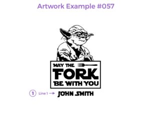 May The Fork Be With You Star Wars Yoda Design #057