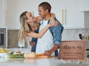 Custom engraved walnut cutting board with tv show this is us romantic gift for wedding anniversary or housewarming