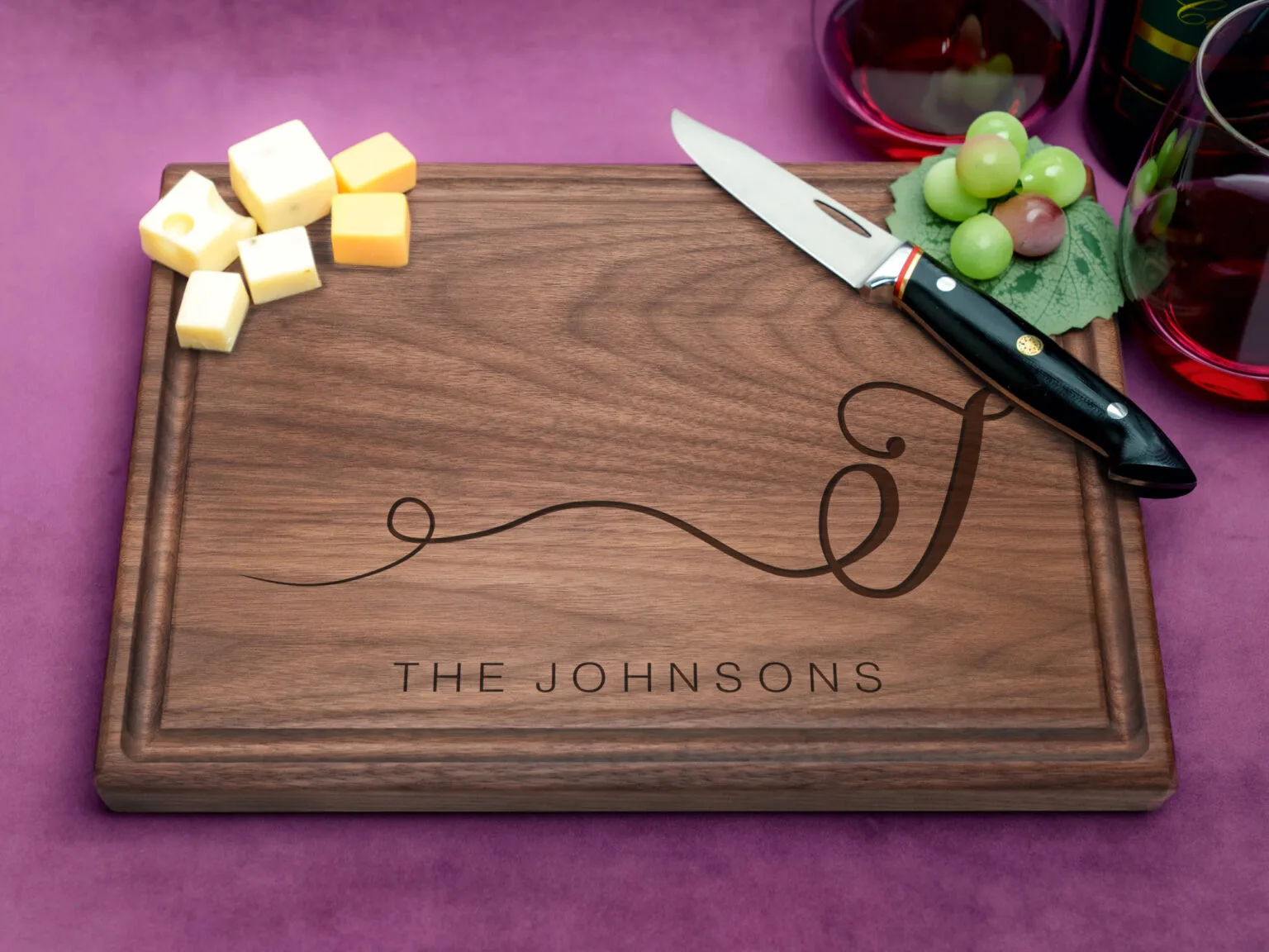 Personalized charcuterie board personal gift for housewarming or birthday party