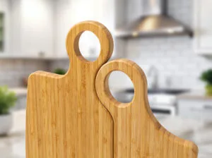 Bamboo Personalized Mr. & Mrs. Cutting Boards Set