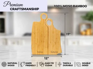 Bamboo Personalized Mr. & Mrs. Cutting Boards Set
