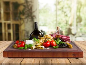extra large mahogany end chopping block for any culinary experiment
