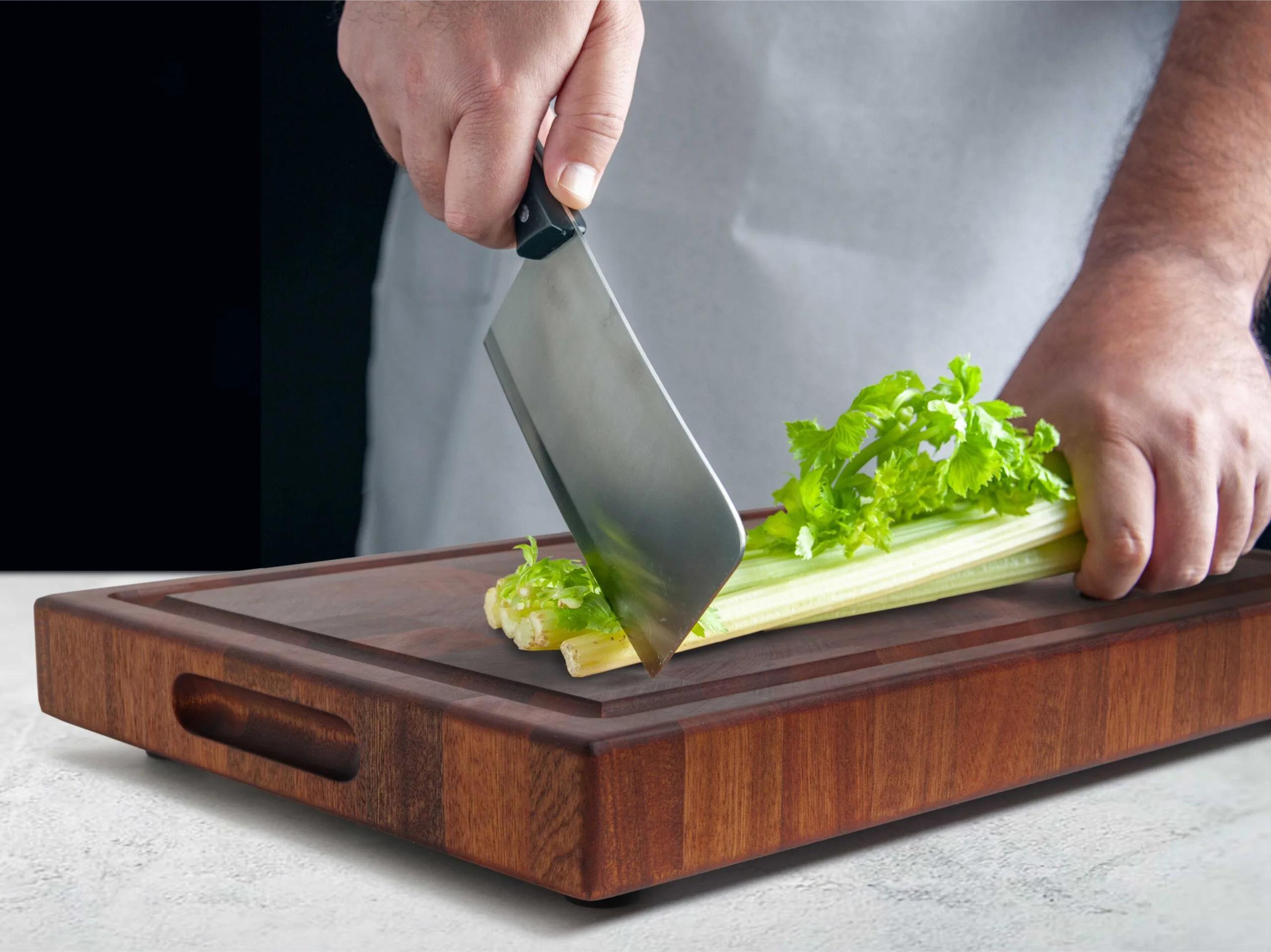 mahogany end grain chopping block preserving your knife's sharpness